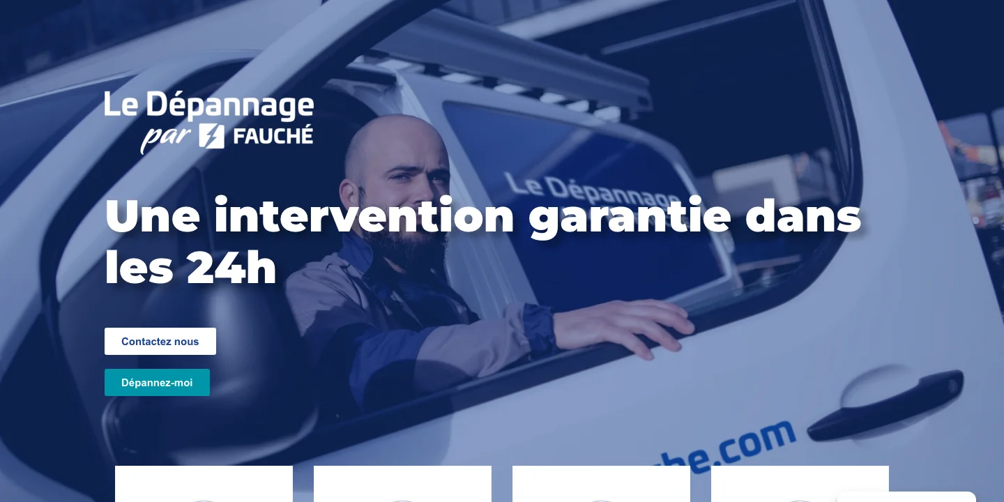 Exemple de site web : Fauché · dépannage